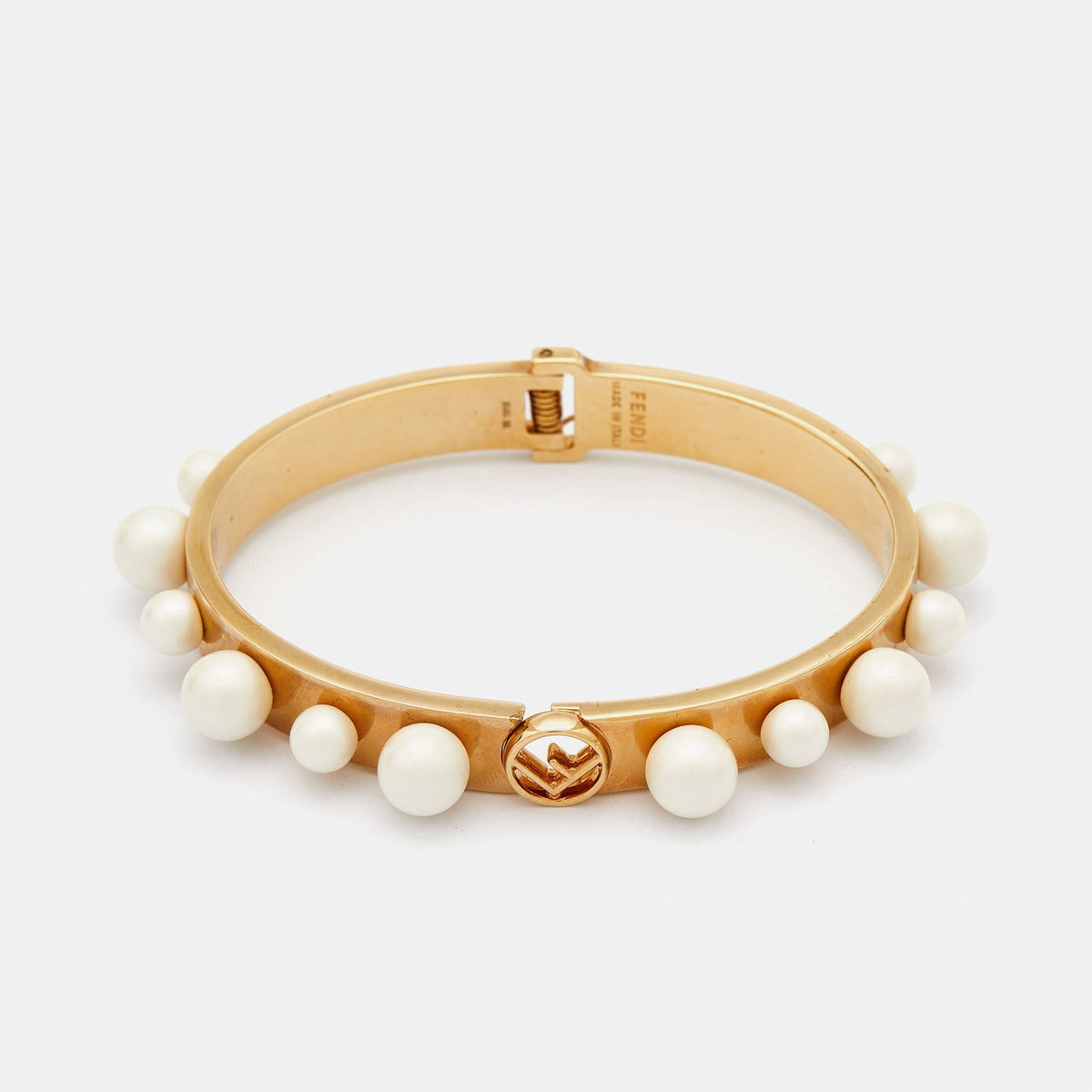 18K Fendi Pearls Bracelet
